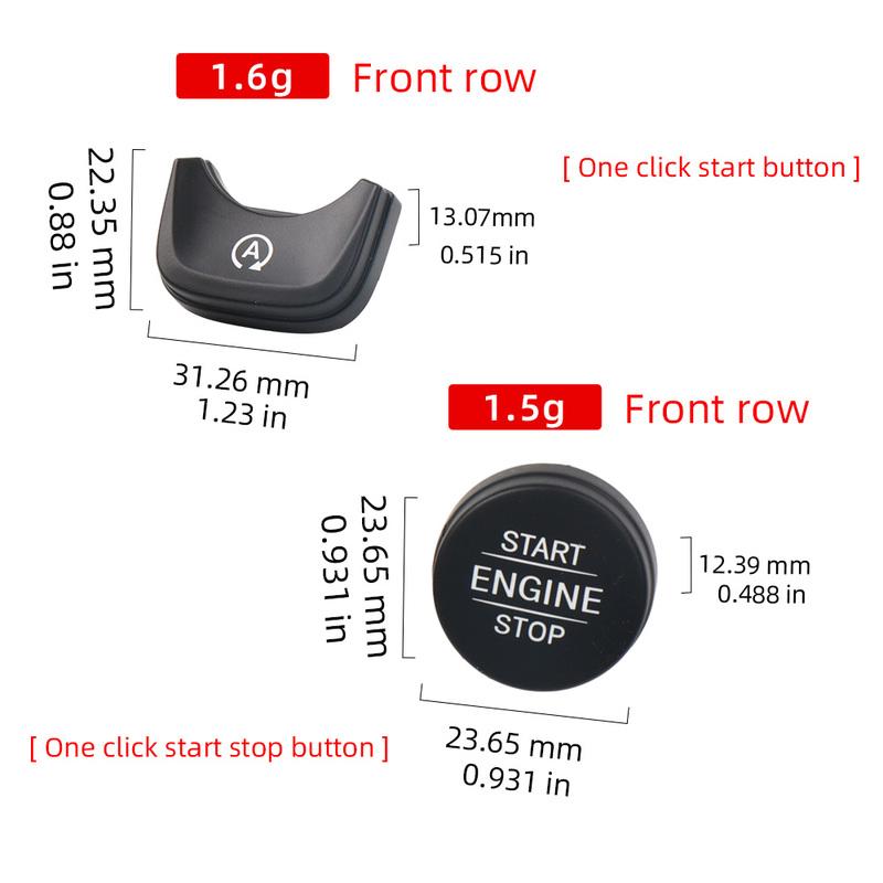 1779051001 Car one click start stop switch button ring decorative sticker For Benz A B CLA Class Jetta W177 W247 W118 W907 W910
