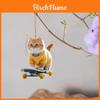 Unique Acrylic Flat Skateboard Cat Car Decoration Adorable Cartoon Style For Interior Charm