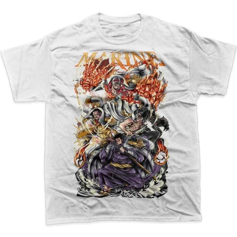 One Piece Anime Print T Shirt Unisex Unisex Cotton Short Sleeve Summer Y2k Graphic Tee Casual Streetwear Oversized Harajuku Tops