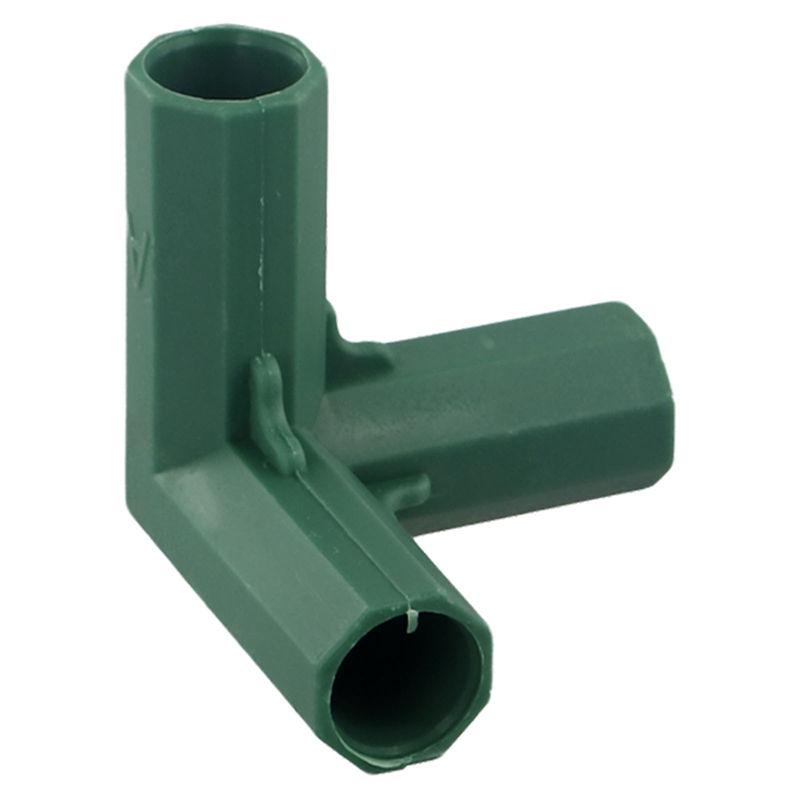

1-4 шт. Пластиковые соединители для конструкций, зеленые, для садовой теплицы, стыковые соединения, адаптер 16 мм Right-angle 3ways - 1PC
