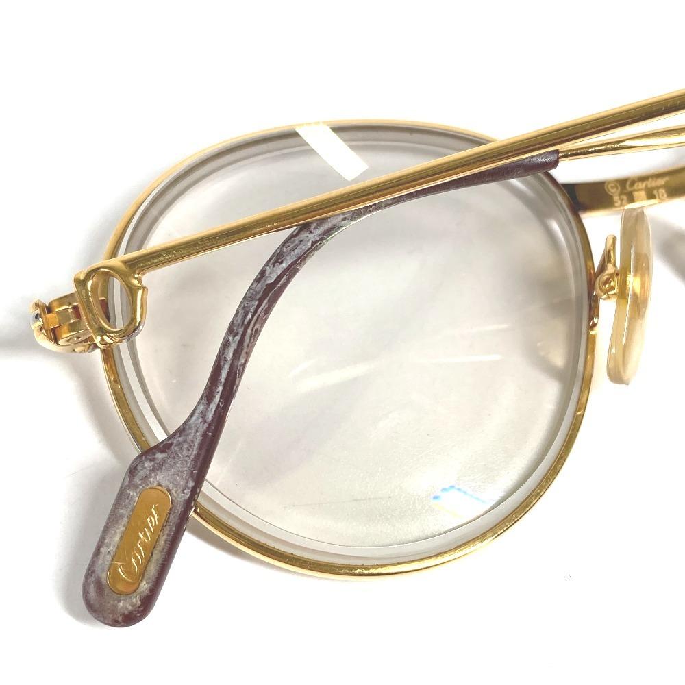 Cartier Logo Trinity Eyewear Glasses Metal Gold