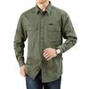 Frühling Herbst Denim Männer Shirts Langarm Baumwolle Casual Shirts