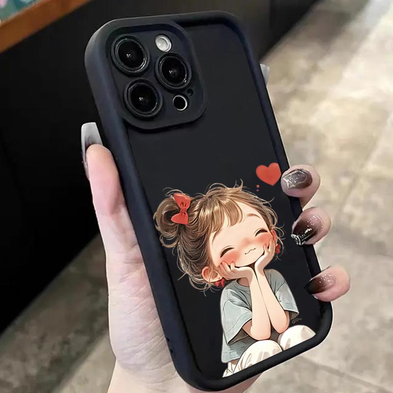 Minimalist Print of an Angry Girl Case For Samsung S25 Ultra Cases Galaxy S24 Plus S23 FE S22 A56 A36 A16 A55 A54 A53 A52 Cover