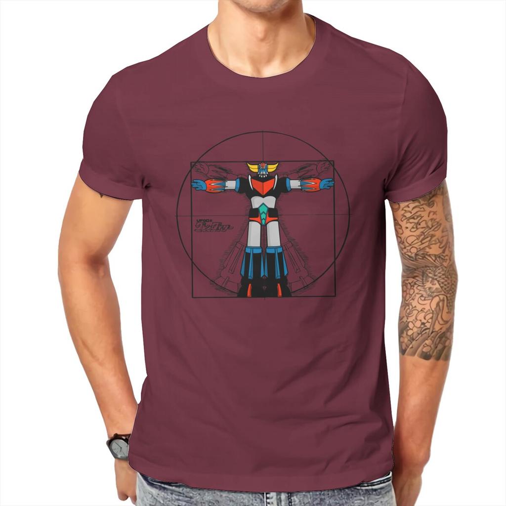 Men 192 Vitru Grendizer Goldorak UFO Robot T Shirt 100% Cotton Clothing Vintage Short Sleeve Tee Shirt Gift Idea T-Shirts