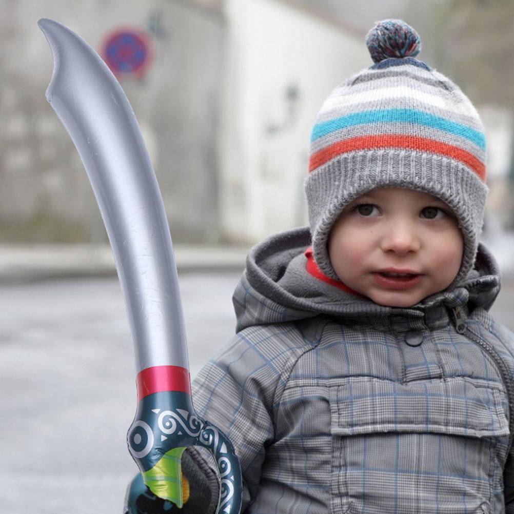 NOVO KIDS 1pç Espada Inflável Brinquedo Faca de Pirata Espada Adereços de Palco Brinquedo Cosplay Infantil Lembrancinhas de Festa de Halloween Aniversário Presentes