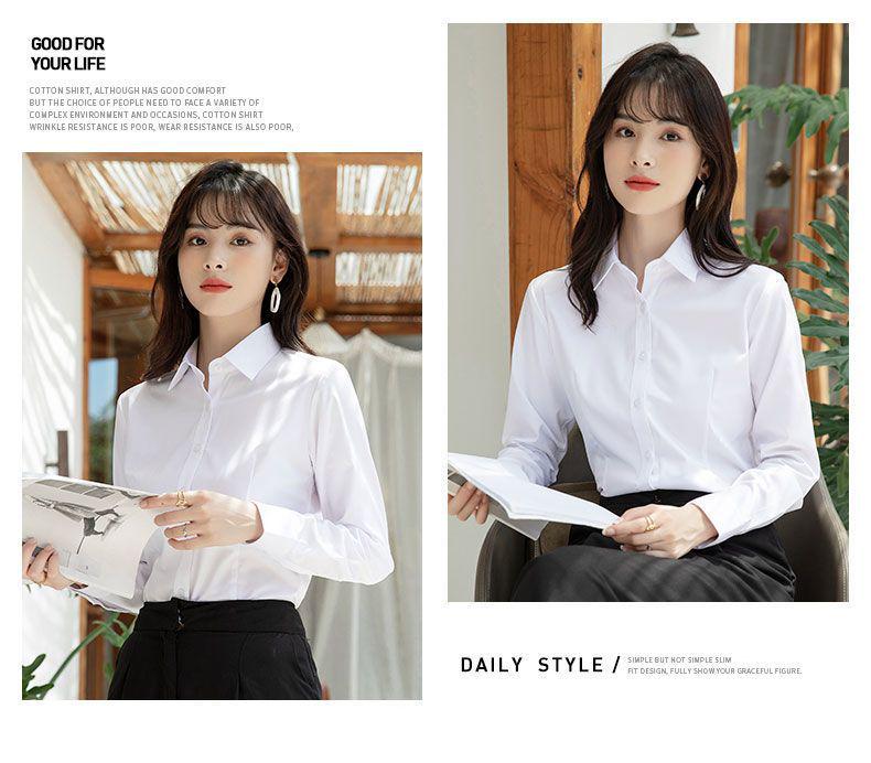 Damska Formalna Bluzka do Pracy - Opcje Długi/Krótki Rękaw w Kolorach Białym, Czarnym, Niebieskim na Wiosnę i Jesień