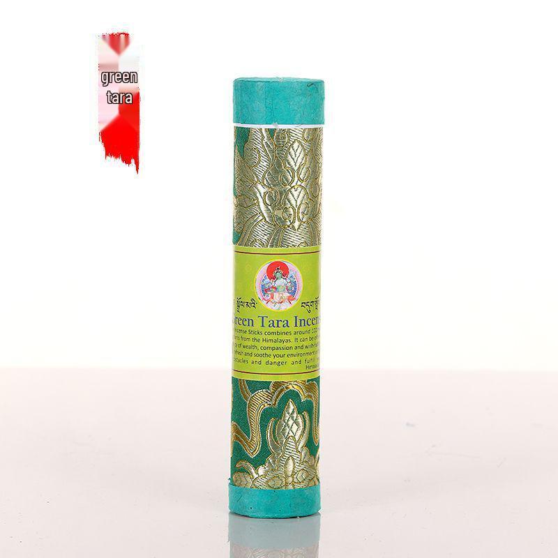 Green Tara Tibetan Incense - Natural Plant Scent for Indoor Offering and Buddha Practice