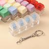 Keyboard Fidget Keychain 1Keys Finger Button Anti-stress Toys Mechanical Keyboard Keycaps Decompressions Calming Keychain