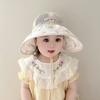 Summer Childrens Sun Hat With Large Brim And Breathable Mesh For Girls And Babies