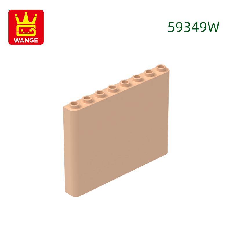 17Pcs/lot 59349 1x6x5 Houses Wall Construction Blocks MOC Accessories Works With Featuring Bricks Children Playthings Present Bo