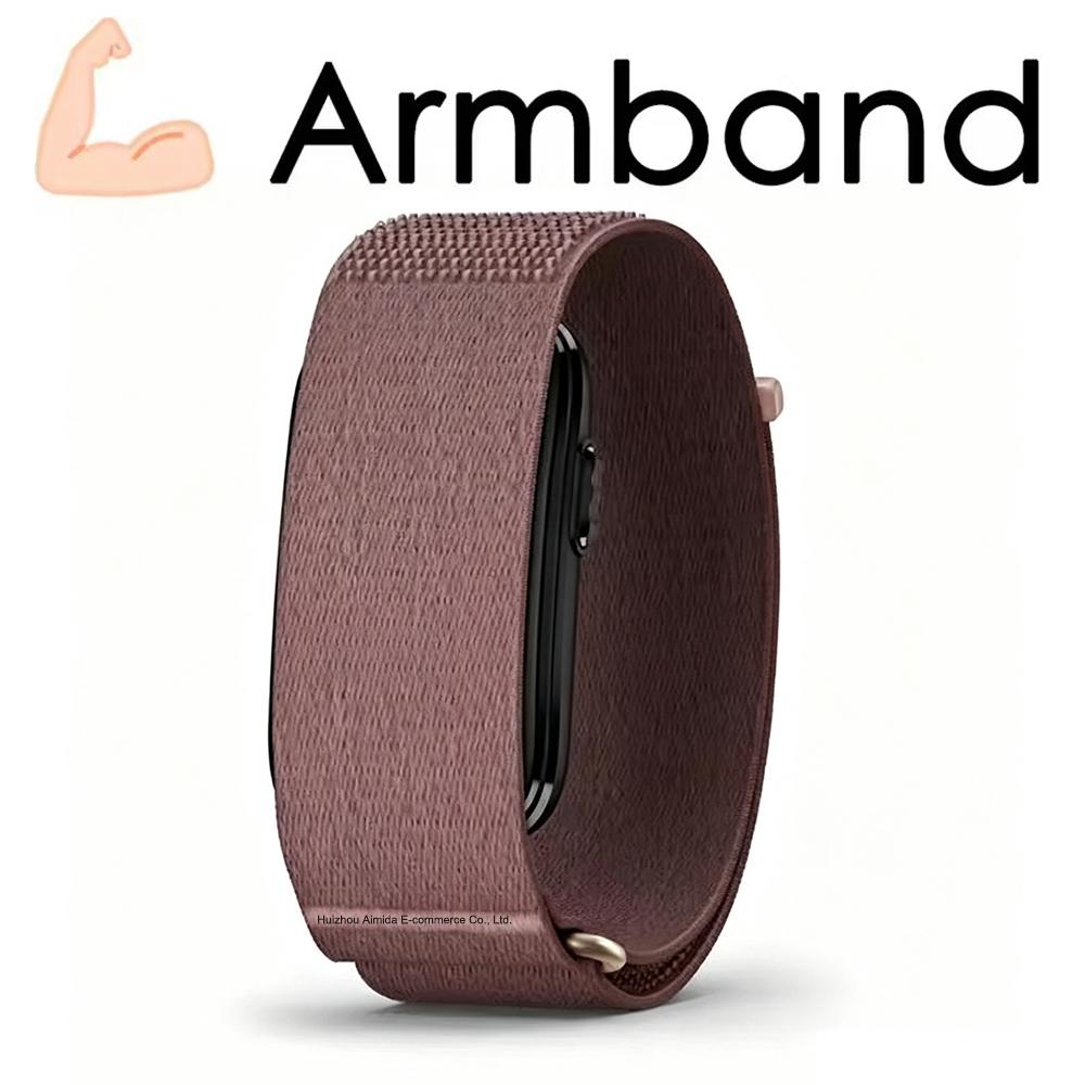 Premium Custom Nylon-Schlaufe Ersatzarmband Verstellbares Handgelenk Oberarm Bizeps Armband Zubehör für Garmin CIRQA Smart Band