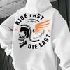 Happy Riding Letter Pattern Print Men'S Outdoor Clothing, Suitable for Outdoor, Travel Hoodies