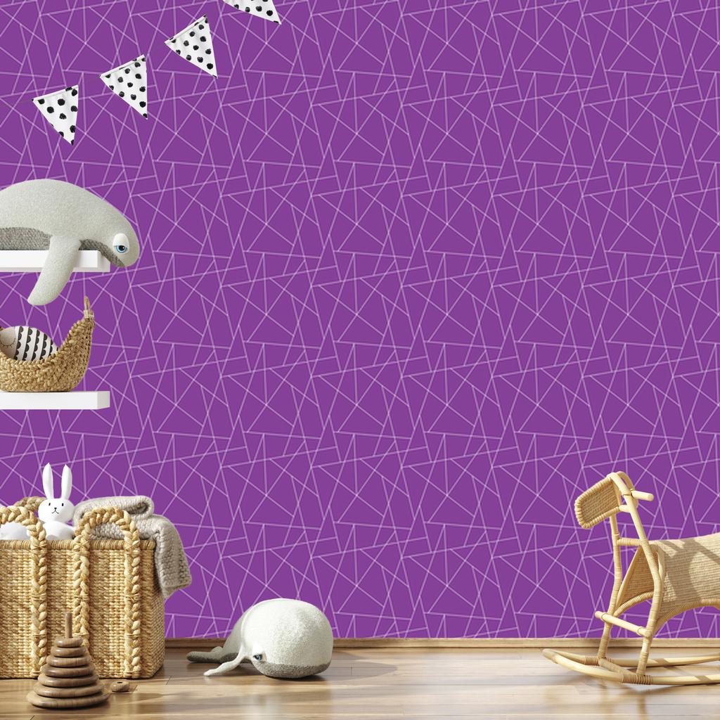 Wallpaper Geometric pattern purple, purple center 50x1000