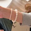 Anti Loss Round Strong Light Magnetic Buckle Pearl Bracelet