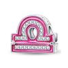 New 925 Silver Princess Pink Shining 12 Constellation Lucky Charms Beads Fit Pan Bracelets DIY Gifts Fine Jewelry
