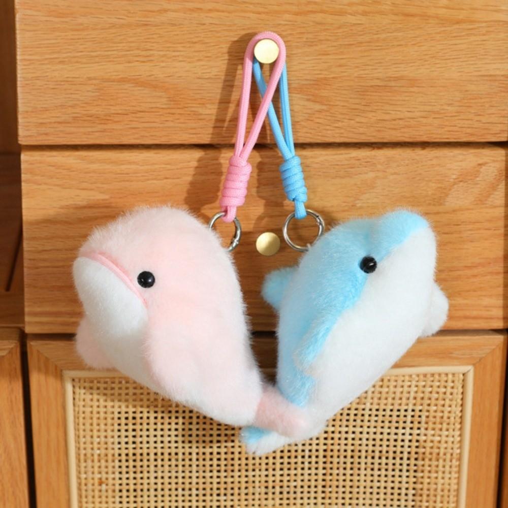 Ocean Animal Dolphin Plush Doll Keychain Plush Doll Key Rings  Kids Birthday Christmas