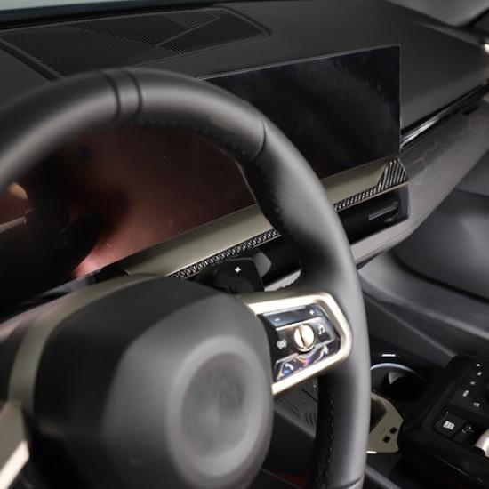 Carbon Fiber Center Navigation Strip Trim Sticker For BMW 5 Series G60 i5 2024+