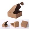 50Pcs Wrapping Paper Gift Box Square Kraft Packaging Box Wedding Party Favor Supplies Handmade Soap Chocolate Candy Gift Box