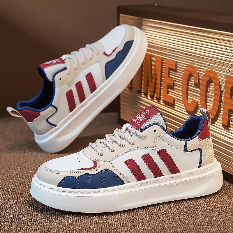 

Shockproof Running Shoes for Men Casual Skate Shoes Sneakers - Impact Skate Trainers Free Shipping 39 бежевий