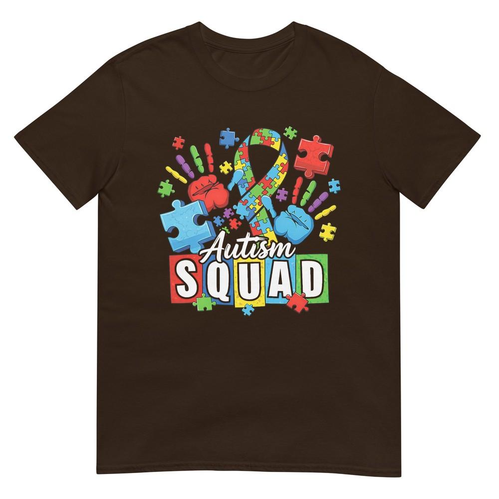 Autism Awareness Autism Support Squad Family Heart Puzzle Tshirt