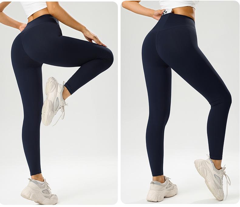 Peach Butt-Lifting High-Waisted Yoga Pants for Running, Pilates, and Fitness