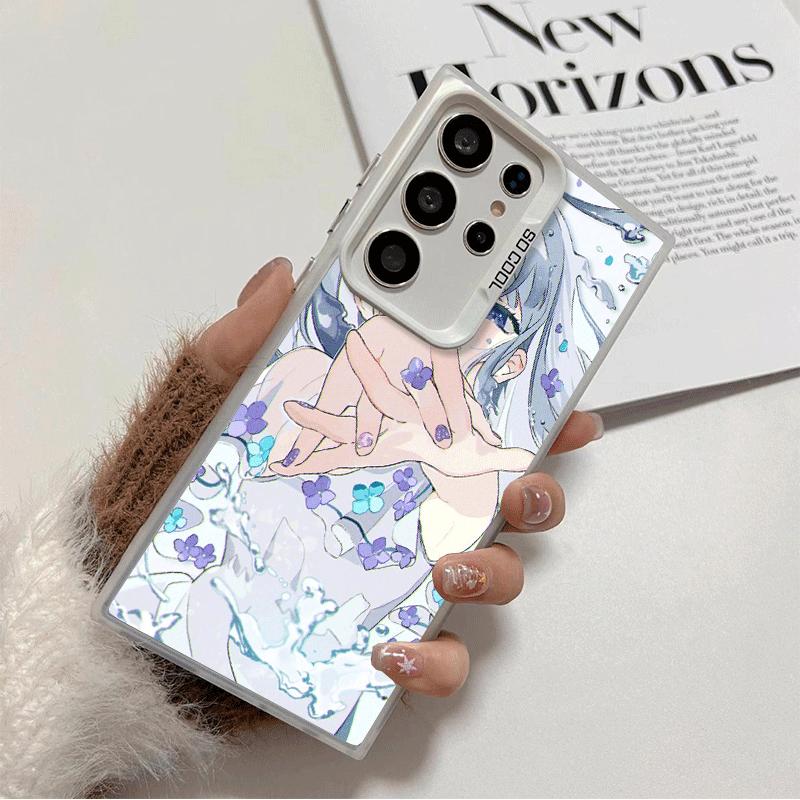 

Anime Kwaii Girl Ins Style Soft Phone Case for Samsung Galaxy S24 S25 FE S26 Edge S23 Ultra S22 Plus S21 + Shockproof Cover Back Samsung S22 Ultra