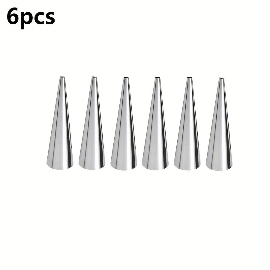 

Stainless Steel Croissant Molds Non-Stick Cone Tube Baking Molds for Croissants Cream Danish Pastries Kitchen Baking Tools JXB