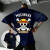 One Piece Skull Anime T Shirt Men Women Cotton Short Sleeve Summer Tops Casual Graphic Tee 2026 New Streetwear Cartoon Print Y2k
