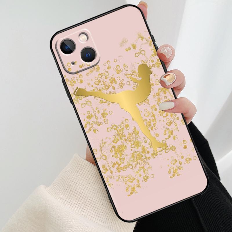 Figure Skating Ice Skating Phone Case For iPhone 13 Pro Max 16 15 11 12 14 Pro Max mini XR 15 16 Plus 16e Cover Coque