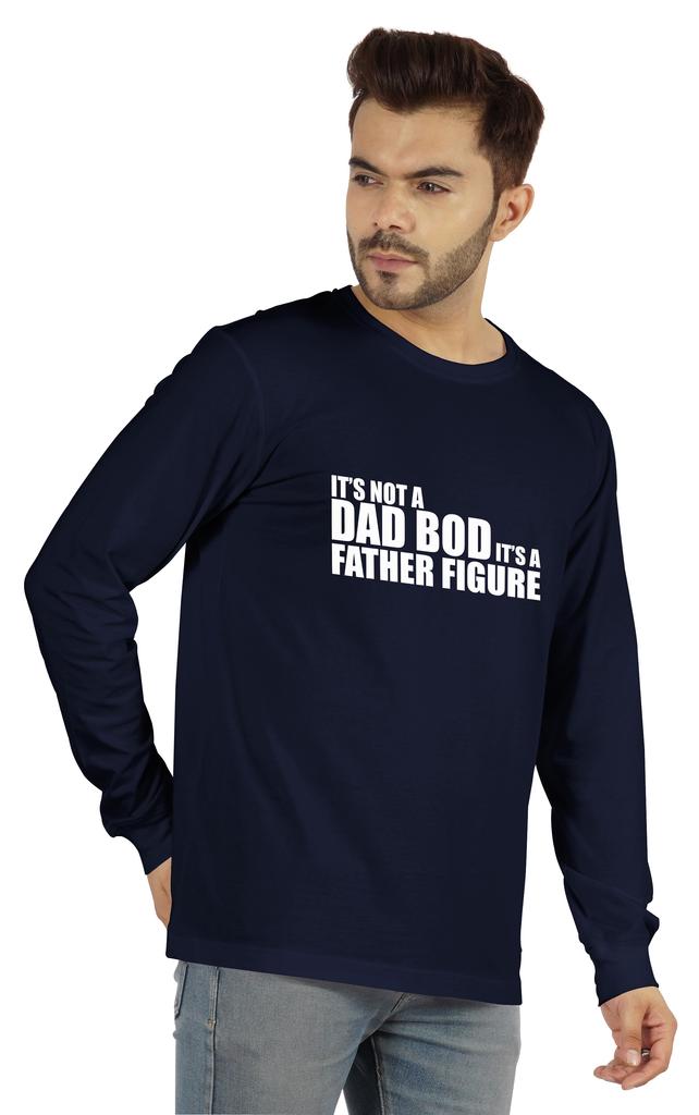 Inkmeso Mens Tshirt   Its Not A Dad Bod Its A Father Figure   Funny Quotes Daddy Tee