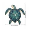 Wall Clock Coastal Turtle Easy to Hang for Bedroom