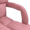 Adjustable Floor Chair Pink Velvet