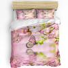 3Pcs Bedding Set Pink Piggy Princess Watercolor Girl Home Textile Duvet Cover Pillow Case Boy Kid Teen Girl Bedding Covers Set