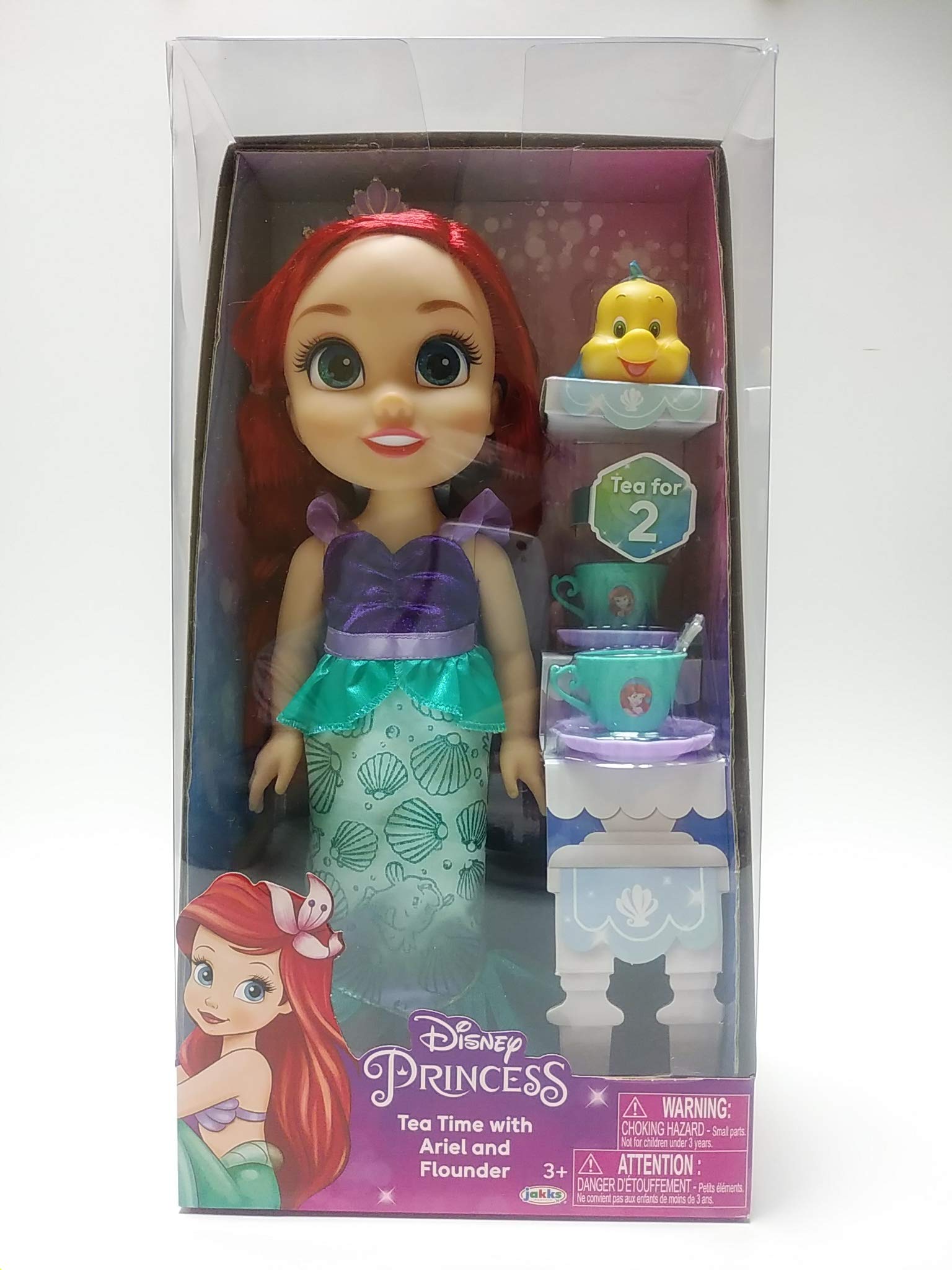 

Кукла-малыш Disney Princess Tea Time Ариэль Флаундер, аксессуар для Русалочки [DISNEY] и [Кукла + Набор]