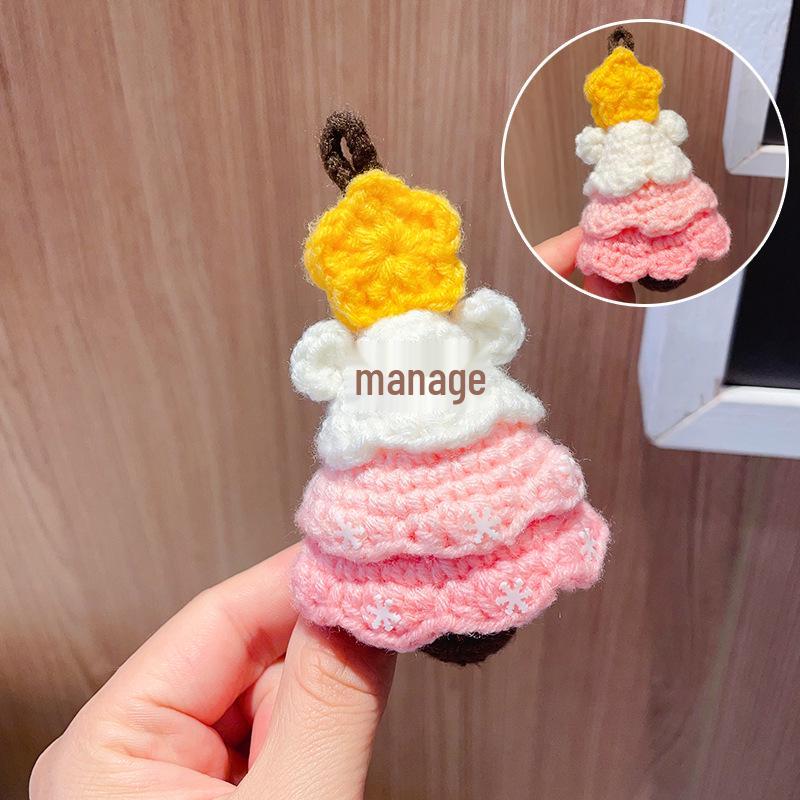 Charming Crochet Fruit Keychain: Persimmon & Strawberry Wool Pendants