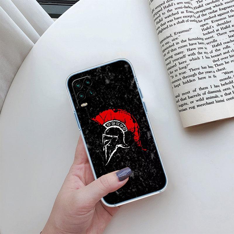 Spartan Warrior Transparent Phone Case for LG K22 K30 K40 K40S K41 K42 K50 K50S K51 K51S K52 K61 K62 K71 K92 Q61