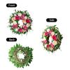 Künstlicher Pfingstrosen-Blumenkranz 45CM Realistischer Seidenblumen-Türhänger Dekoration mit Grünen Blättern und Gemischter Blütenanordnung für Innen- und Außenbereich