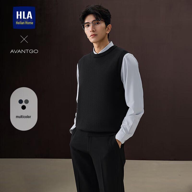 

Мужской деловой повседневный вязаный жилет без рукавов с круглым вырезом L