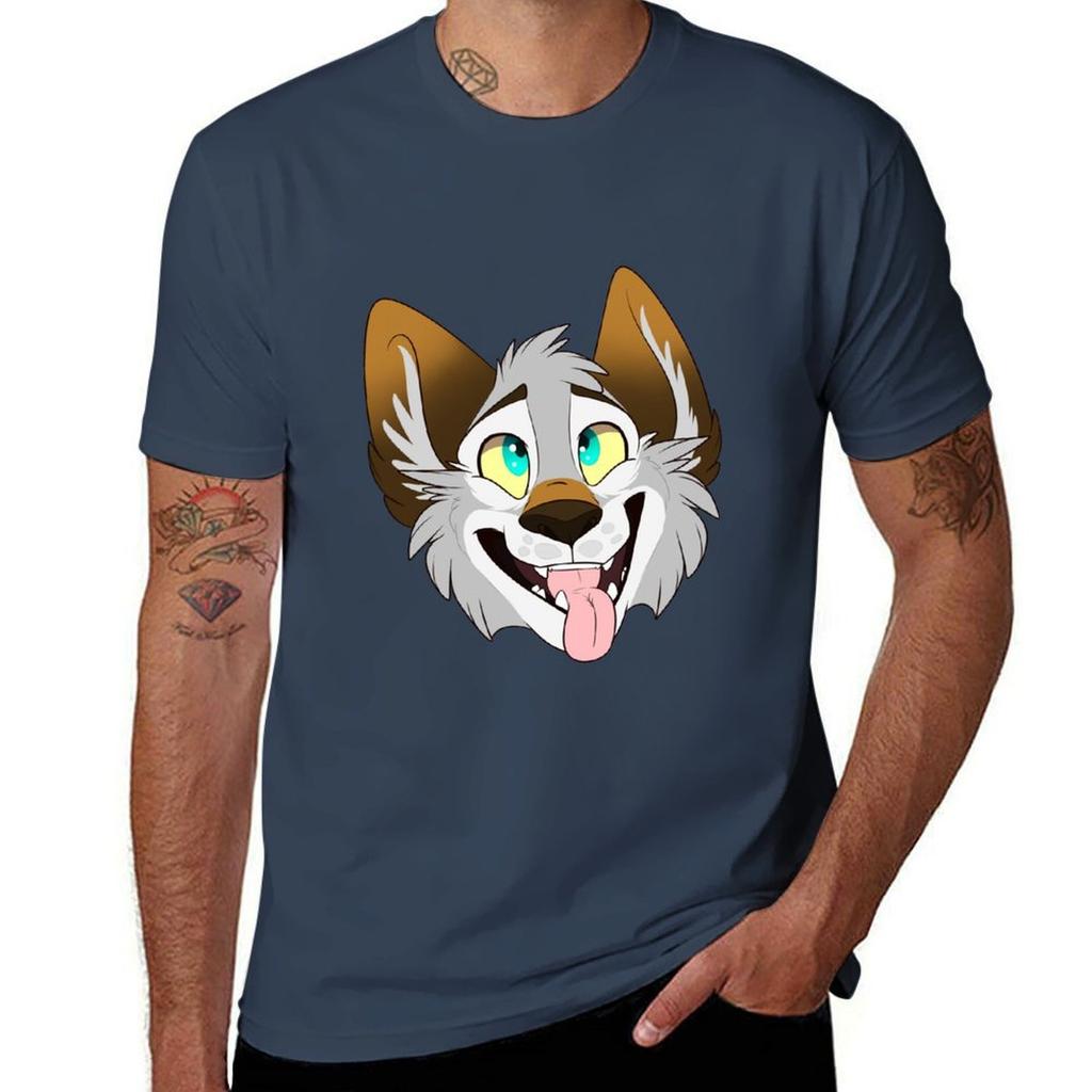 Happy Wolf Tshirt Urban Style Print Tshirt