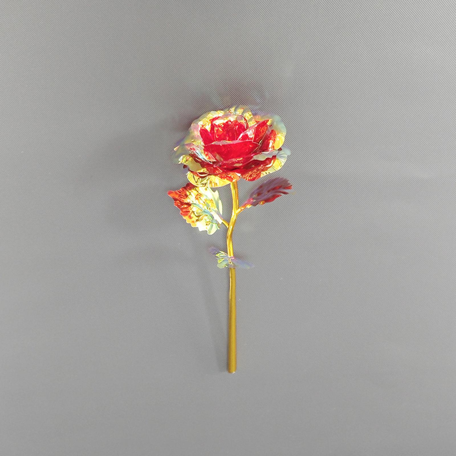 

Фольгированные розы, Подарок из золотых фольгированных роз One Size красный