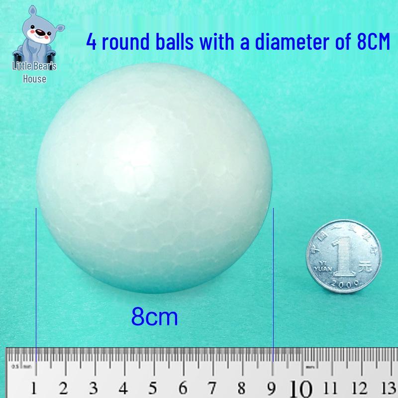 Solid White Styrofoam Balls for Wedding and Festival Decorations - DIY Round Foam Balls