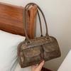 New Niche Retro Women's Shoulder and Underarm Bag Casual Zipper Horizontal Portable Bag