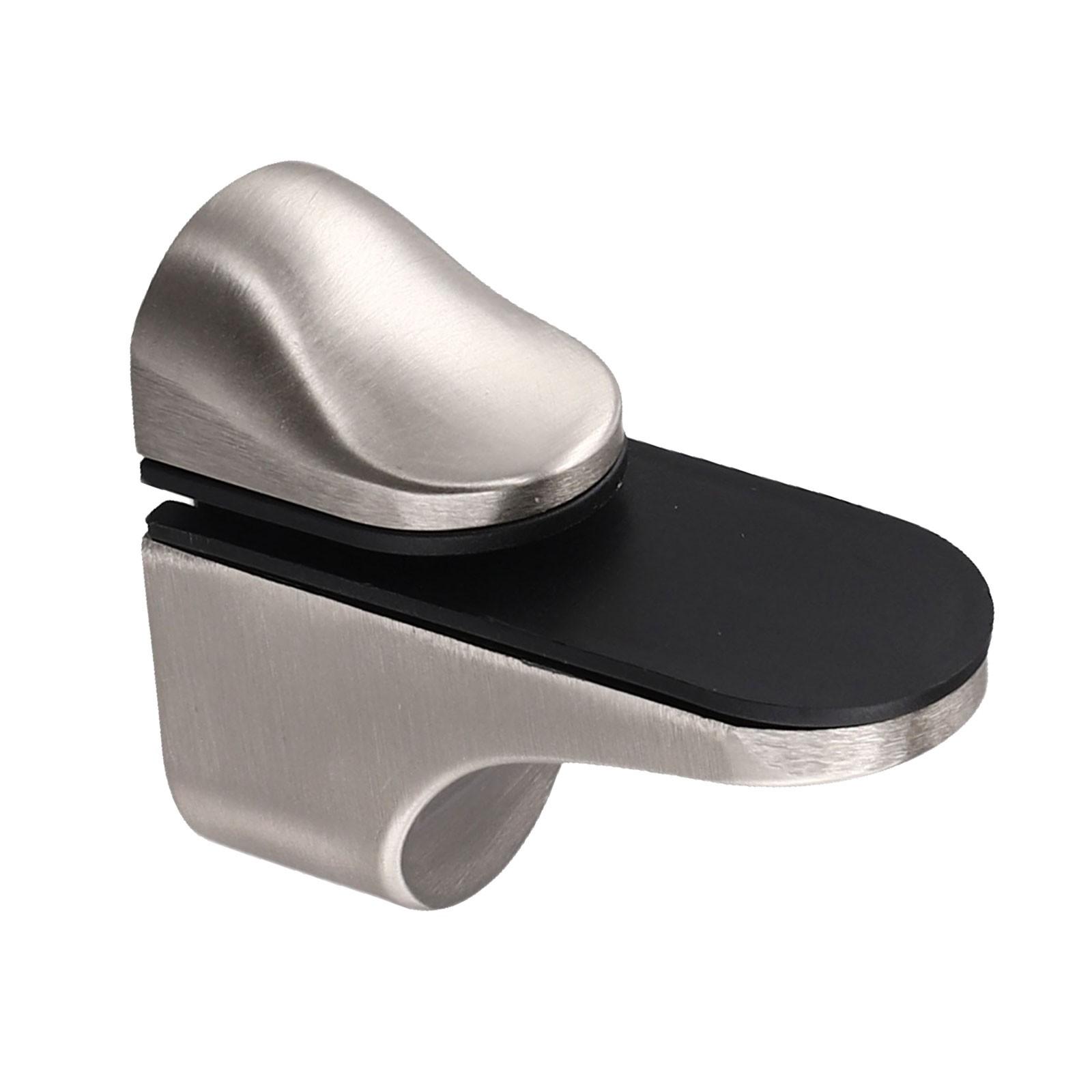 

Adjustable Glass Shelf Bracket for Wooden Shelves Polished Chrome Finish серебряный