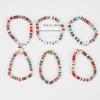 2025 Holiday Bracelet: Antler, Snowman & Tree Polymer Clay Elastic