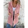 YYFS Damesmode Casual Effen Kleur Print Herfst Winter Lange Mouw POLO Hals Jassen & Jassen