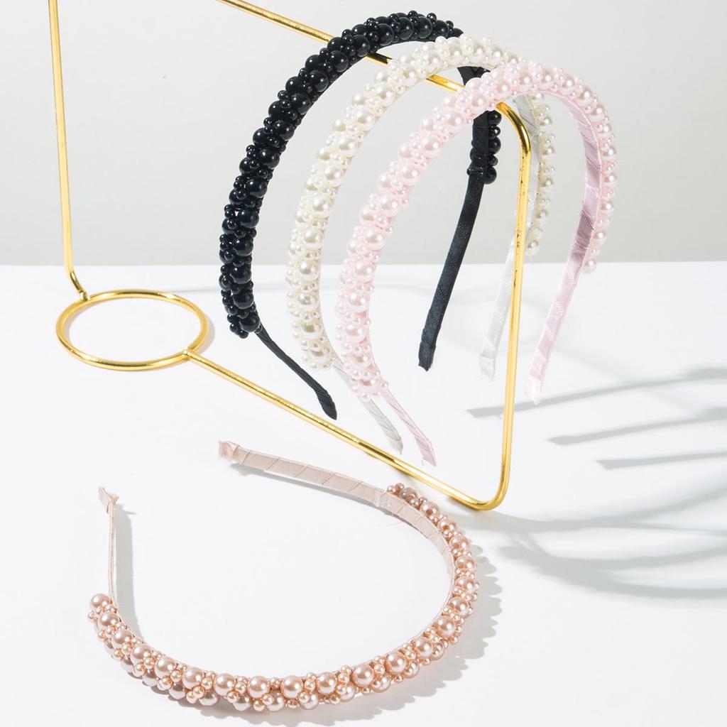 Korean Hand-Wrapped Pearl Headband: French-Style, Versatile, Fairy Forest-Inspired Hair Accessory