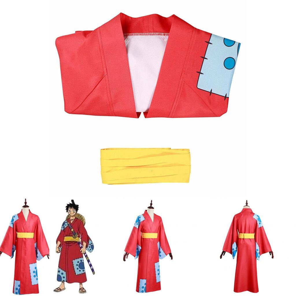 One Piece Wano Country Cosplay Costume For Monkey D Luffy Fans