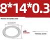 304 Stainless Steel Ultra-Thin Flat Washers - Available in Thickness: 0.1mm, 0.2mm, 0.3mm, 0.5mm