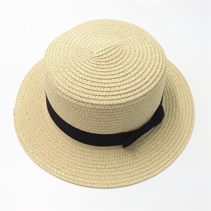 Korean Style Women's Wide Brim Straw Sun Hat - UV Protection, Spring Foldable Design for Beach, Travel, and Vacation
