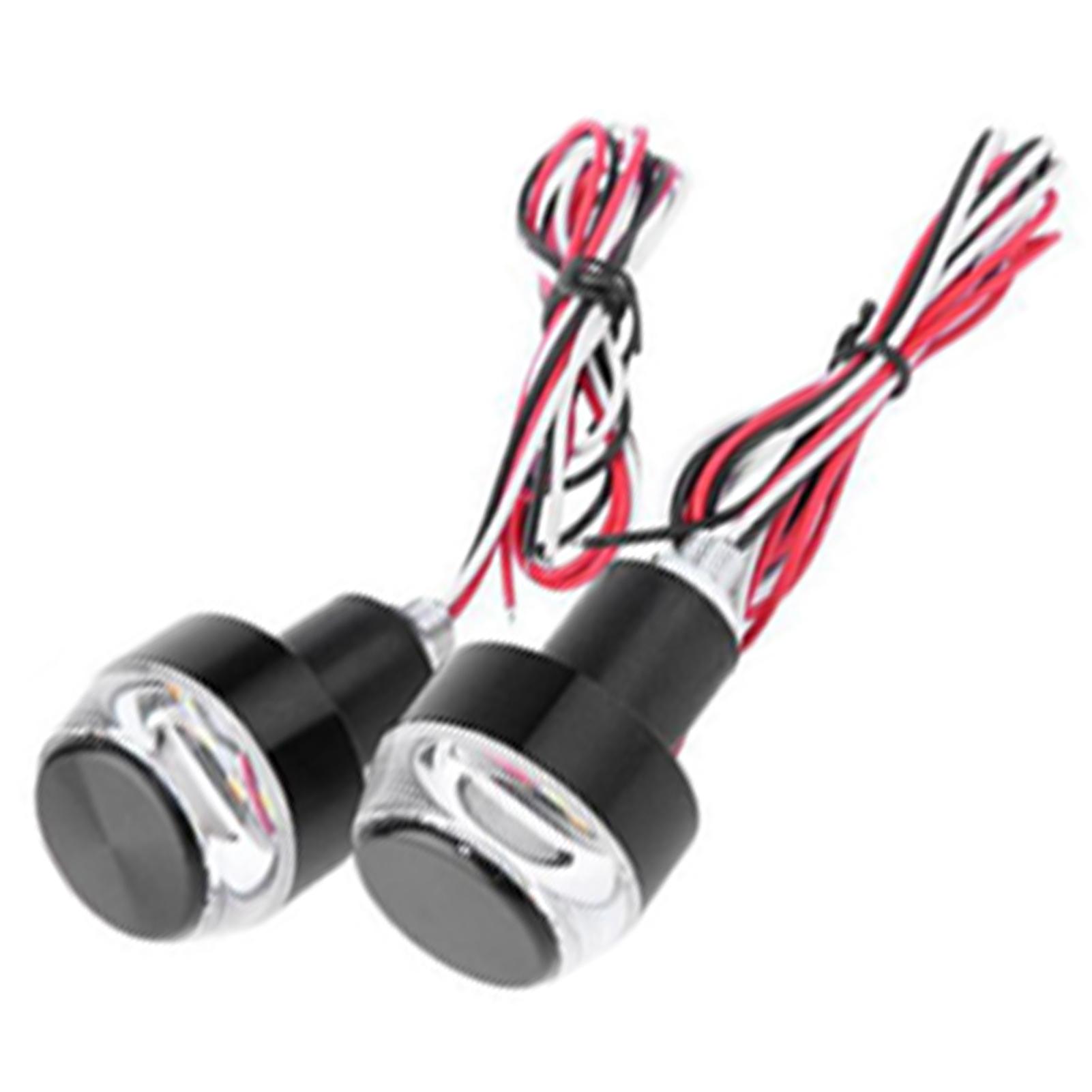 

2 шт. светодиодный указатель поворота для мотоцикла, универсальный, высокая яркость, постоянный ток 12 В, 6000 К, белый и желтый свет